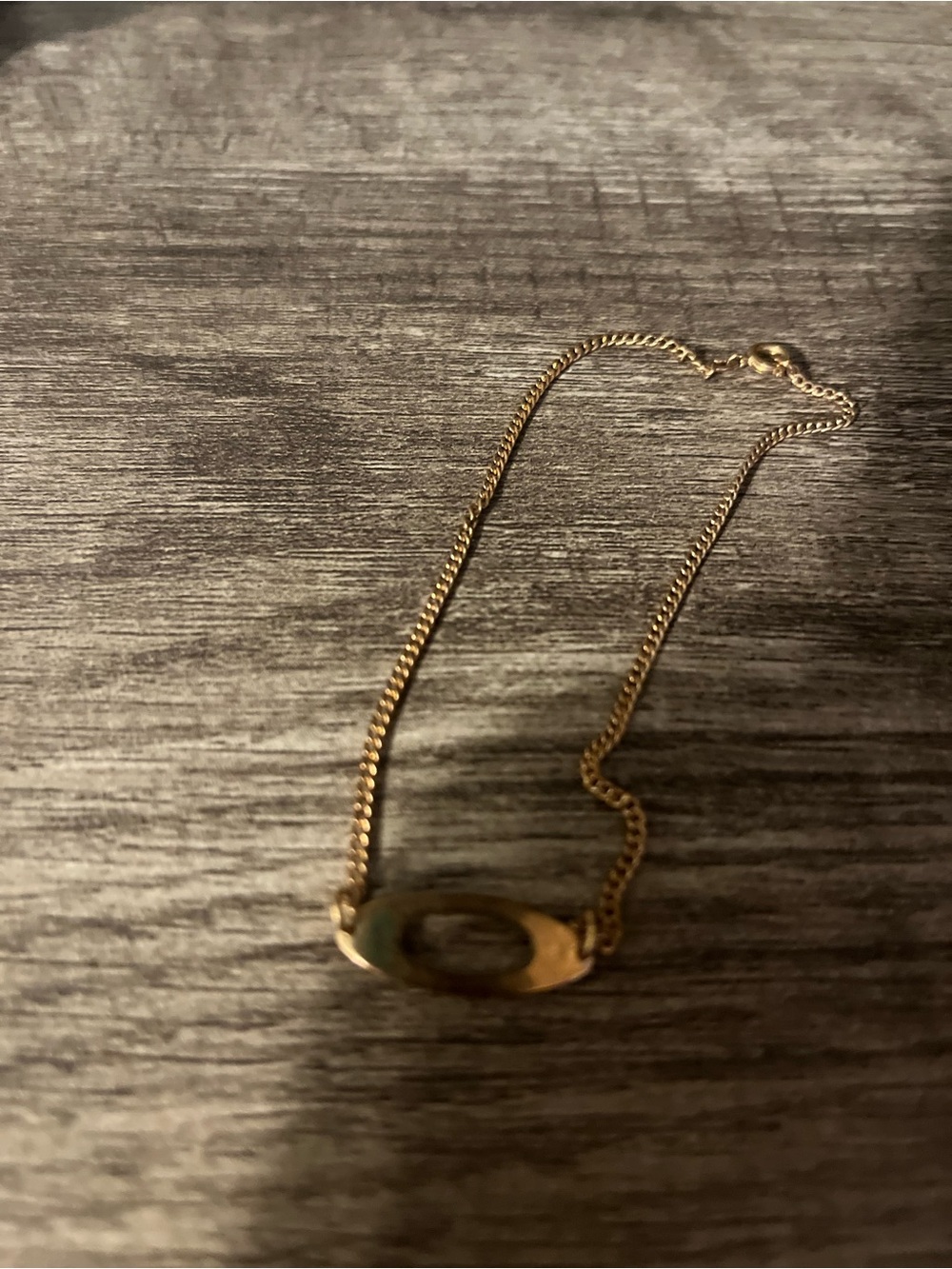 Avon Vintage 1978 Oval Accent Gold-Tone Ankle or Wrist Bracelet